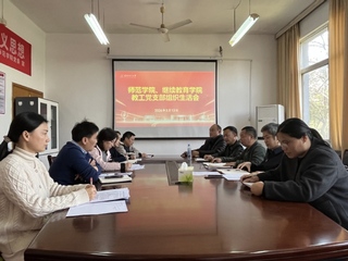 师范学院各党支部召开2025年...